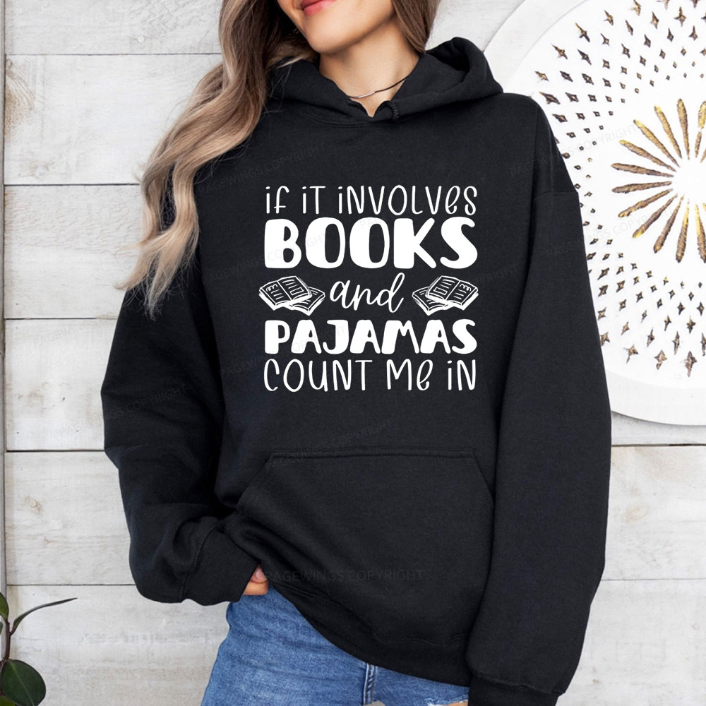 Pagewings Books And Pajamas Unisex Classic Hoodie