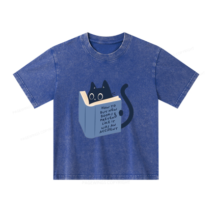 Pagewings How To Buy New Books Unisex Kids Washed T-shirt