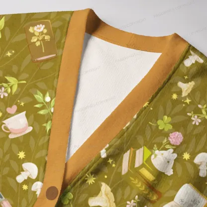 Pagewings Cozy Reading Unisex Ugly Cardigan Sweaters