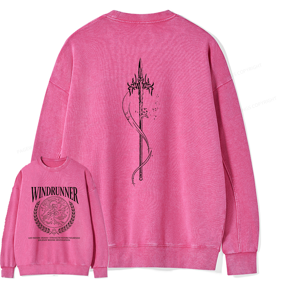 Pagewings Windrunner Unisex Washed Sweatshirt