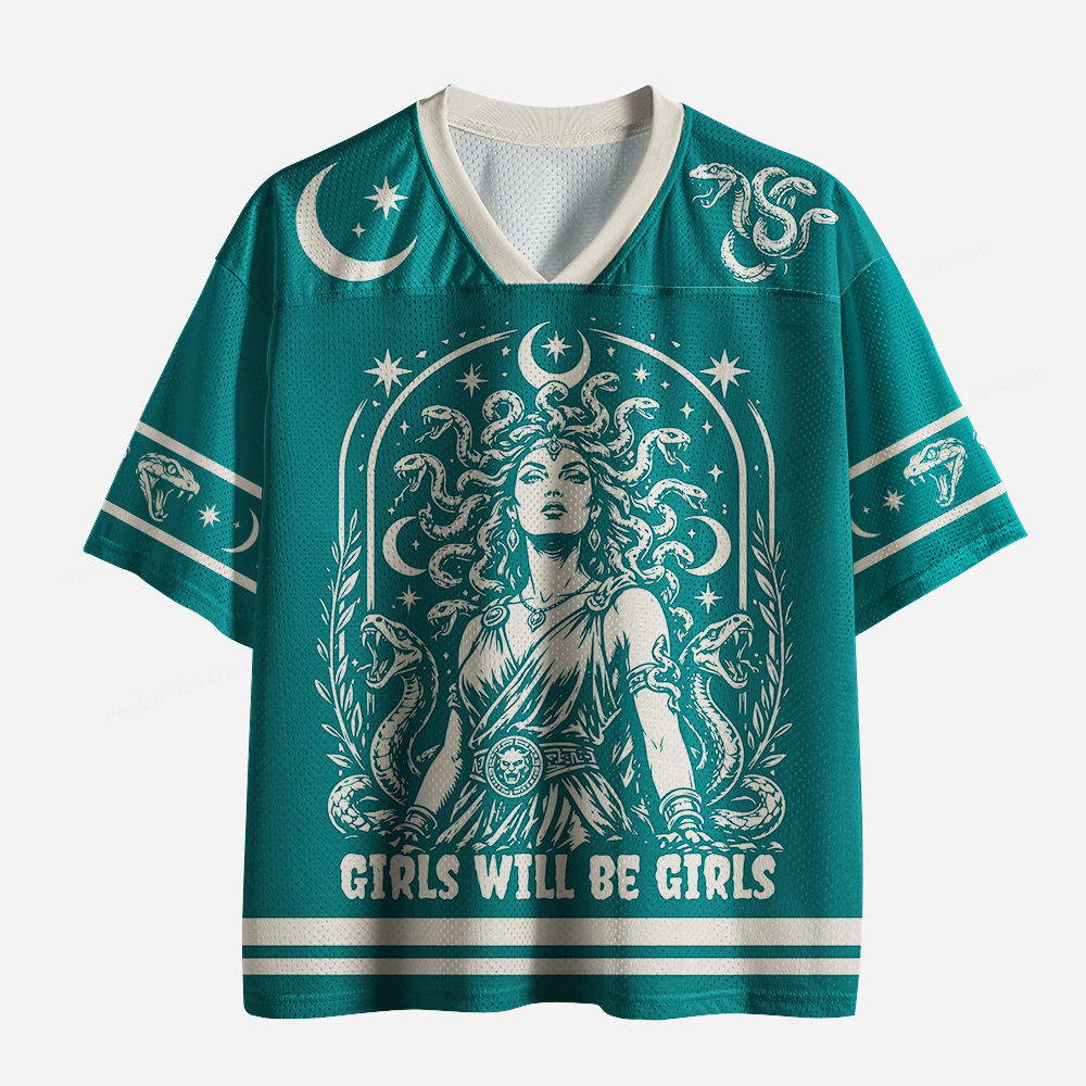 Pagewings Girls Will Be Girls Unisex Mesh Jersey