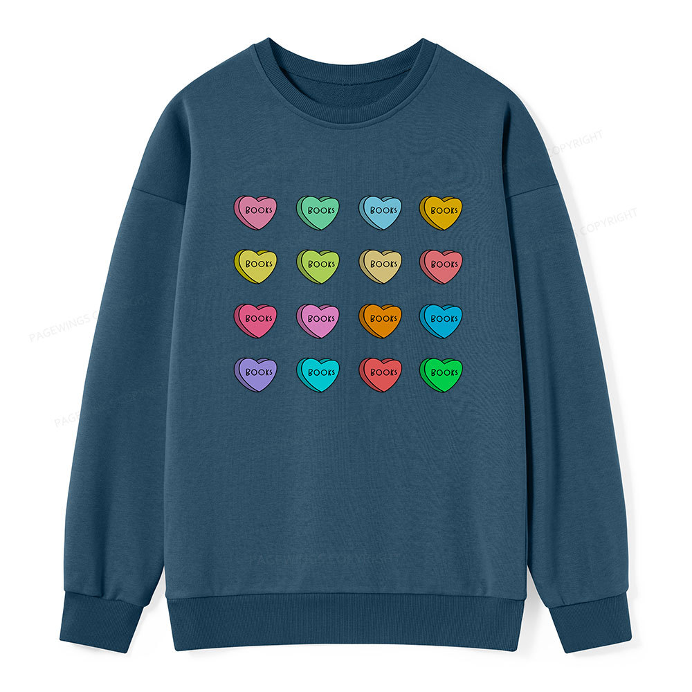Pagewings Valentine's Day Librarian Unisex Classic Sweatshirt