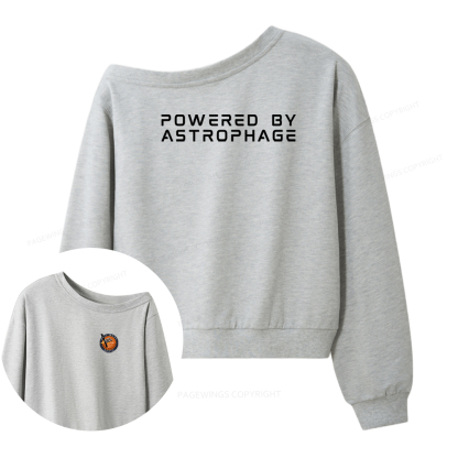 Pagewings Powered By Astrophage Women Off Shoulder Sweatshirt