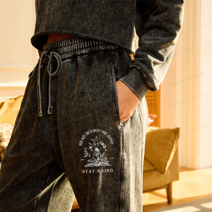 Pagewings Libraries Are For Everyone Unisex Washed Sweatpants