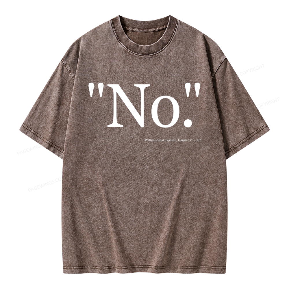 Pagewings Book Quote Unisex Washed T-shirt