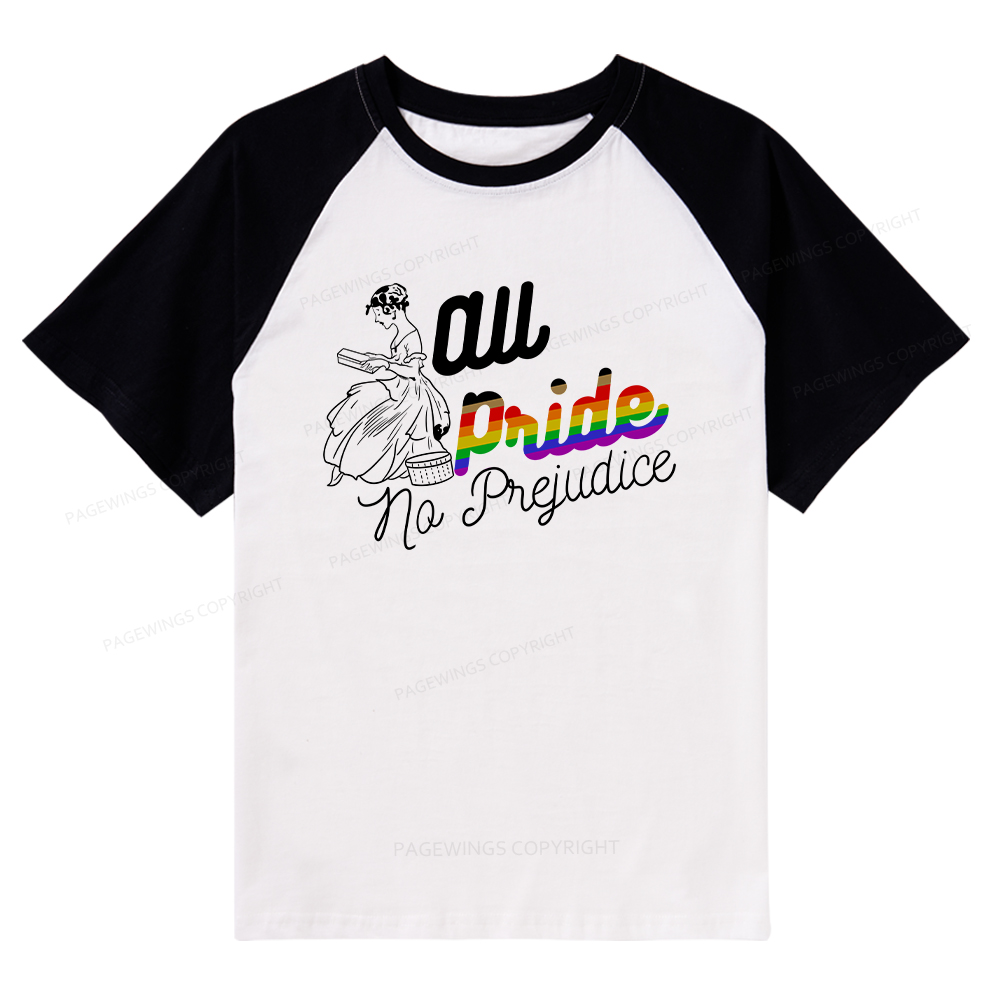 Pagewings All Pride No Prejudice Raglan T-shirt