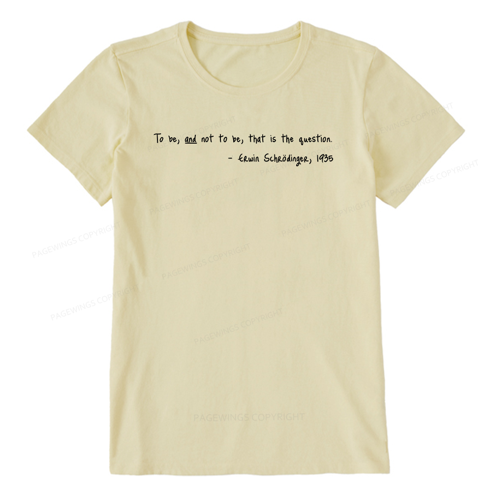 Pagewing Shakespeare Schrodinger Bookish Unisex Classic T-shirt