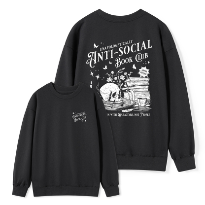 Pagewings Anti-social Book Club Comfort Colors Unisex Classic Sweatshirt