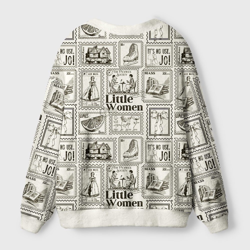 Pagewings Literary Women Light Knit Unisex Cardigan Sweaters