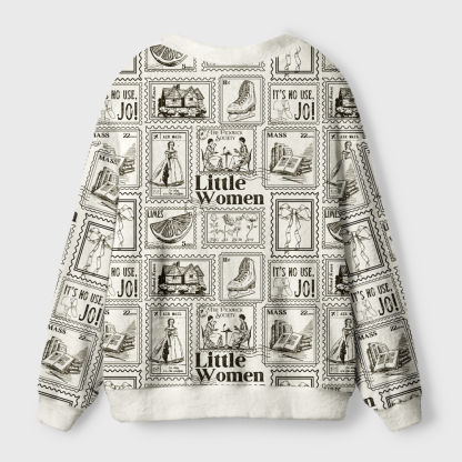 Pagewings Literary Women Light Knit Unisex Cardigan Sweaters
