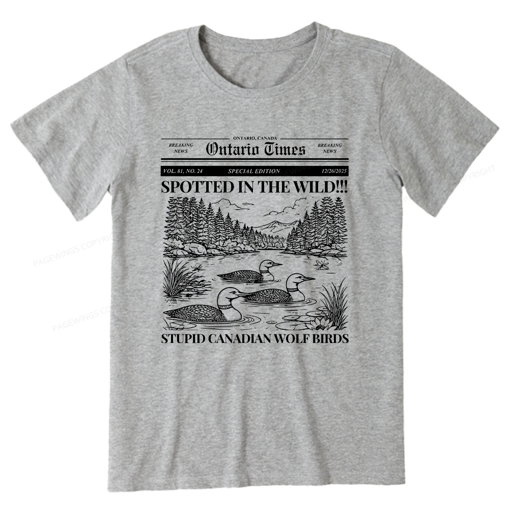 Pagewings Stupid Canadian Wolf Bird Unisex Classic T-shirt