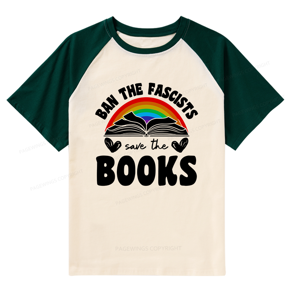 Pagewings Banned books T-Shirt Raglan T-shirt