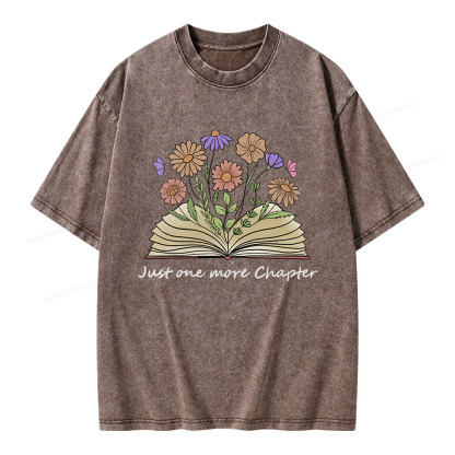 Pagewings Just One More Chapter Unisex Washed T-shirt