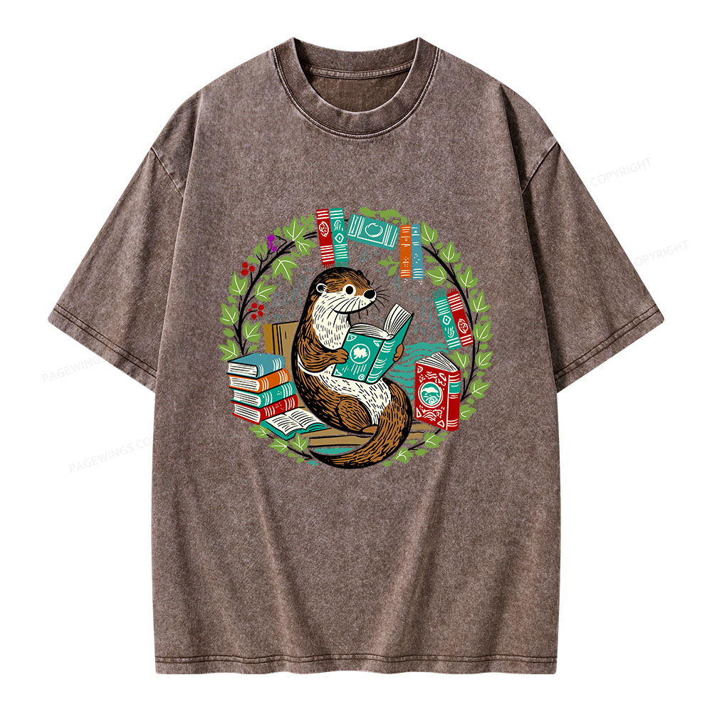 Pagewings Book Lover Unisex Washed T-shirt