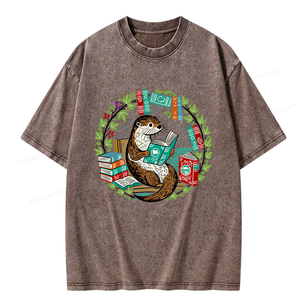 Pagewings Book Lover Unisex Washed T-shirt