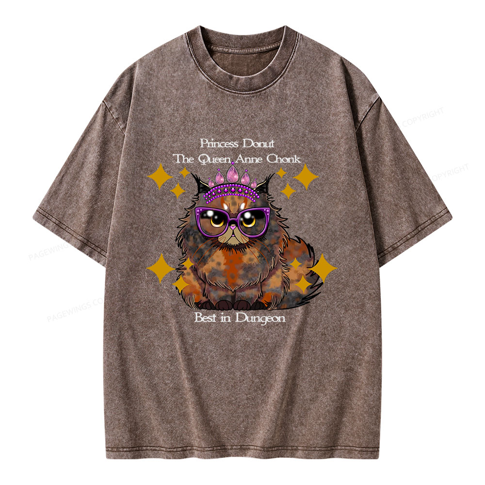Pagewings Princess Donut Unisex Washed T-shirt