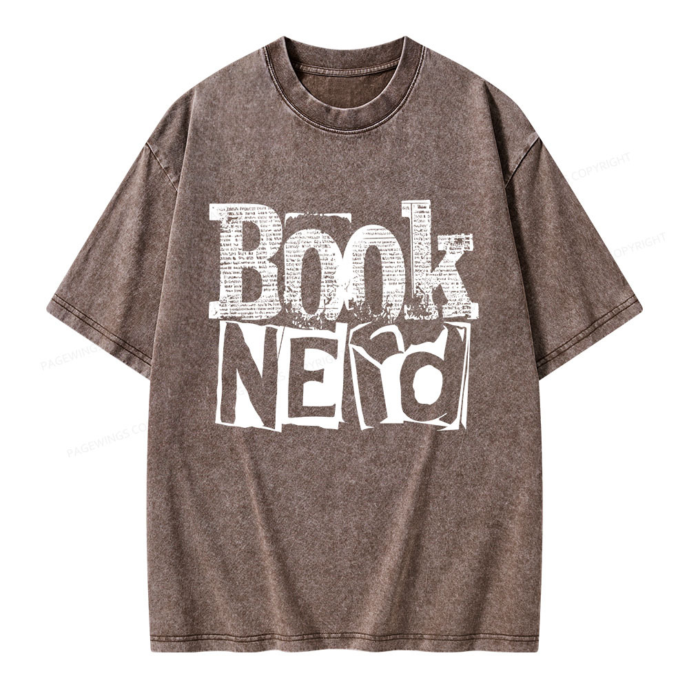 Pagewings Booknerd Unisex Washed T-shirt