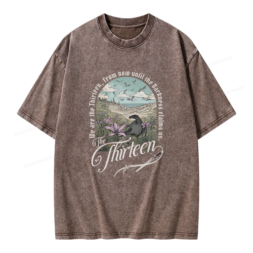 Pagewings The Thirteen Unisex Washed T-shirt