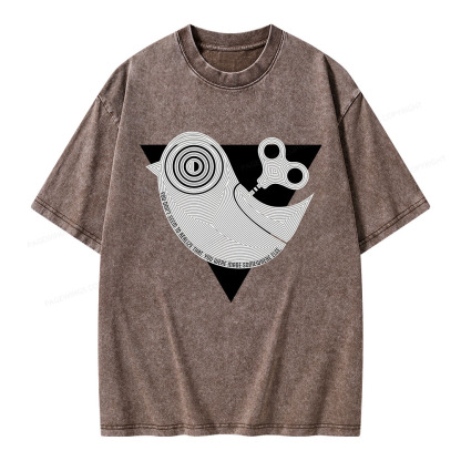 Pagewings Wind up Bird Chronicle Unisex Washed T-shirt