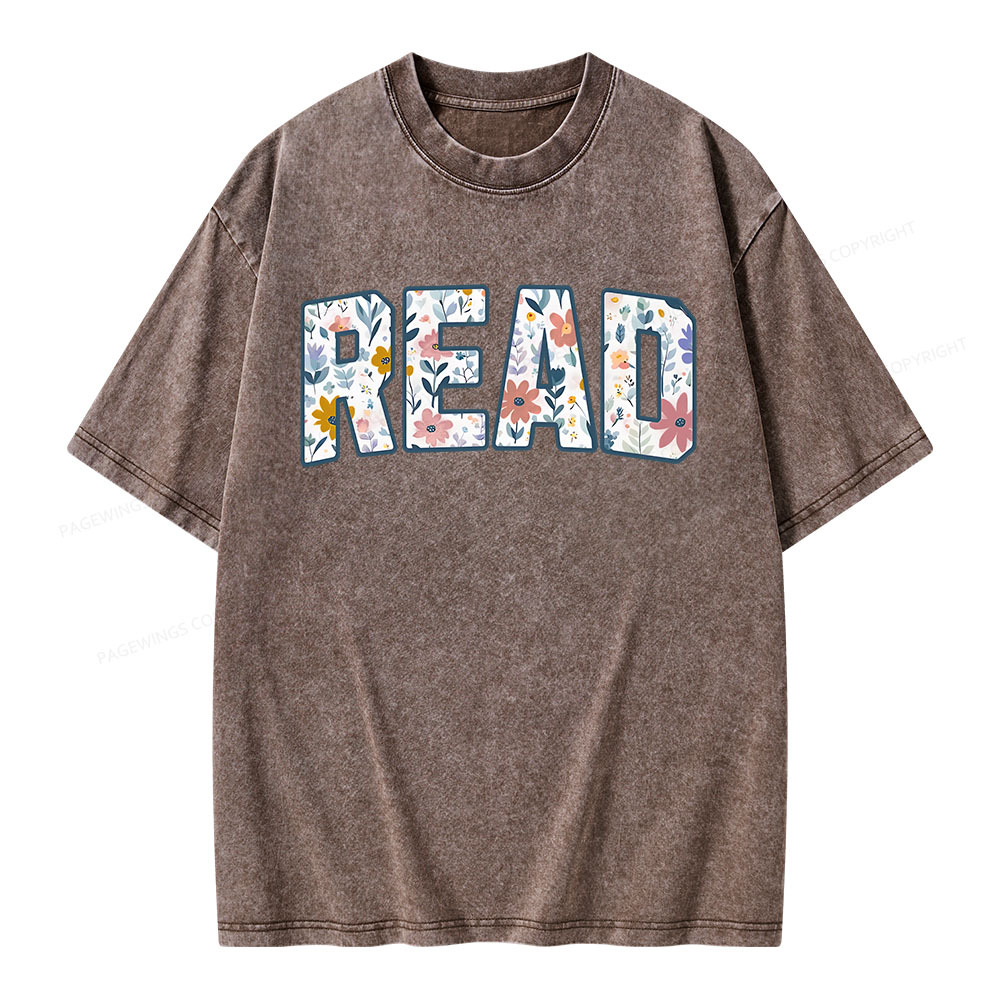 Pagewings Read Unisex Washed T-shirt