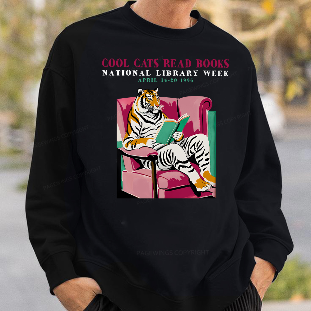 Pagewings Library Week Poster 1996 Unisex Classic Sweatshirt