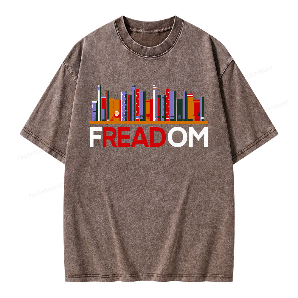 Pagewings Freadom Unisex Washed T-shirt
