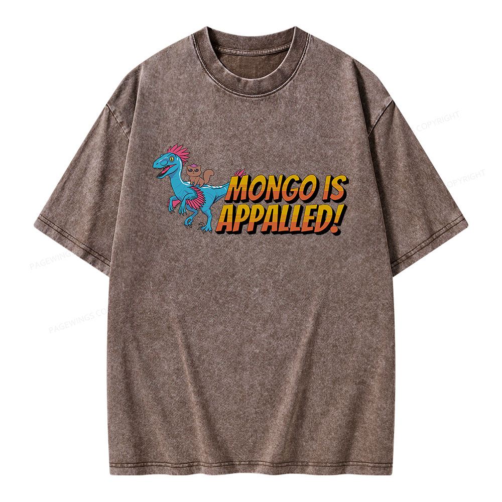 Pagewings Mongo is Appalled Unisex Washed T-shirt