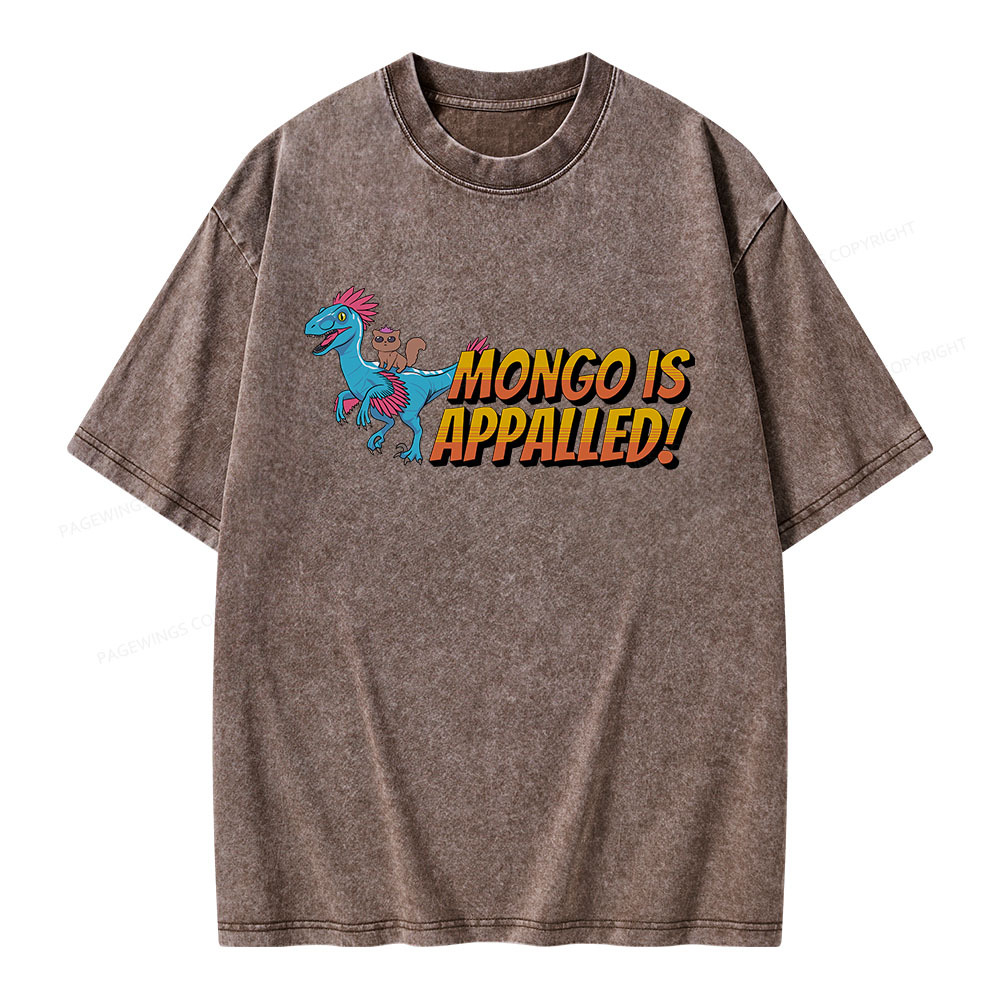Pagewings Mongo is Appalled Unisex Washed T-shirt