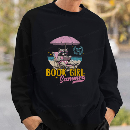Pagewings Book Girl Summer Unisex Classic Sweatshirt