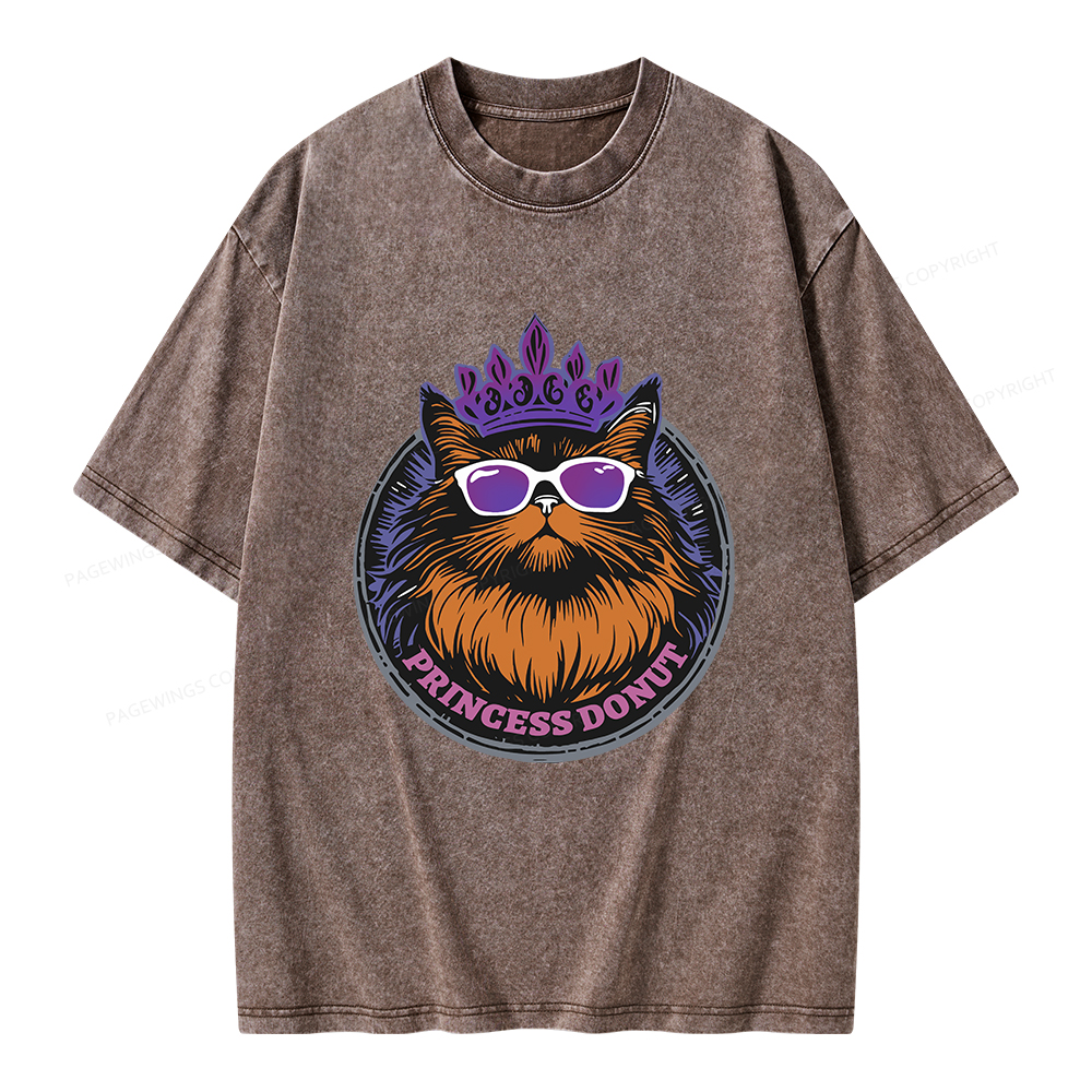 Pagewings Princess Donut Unisex Washed T-shirt