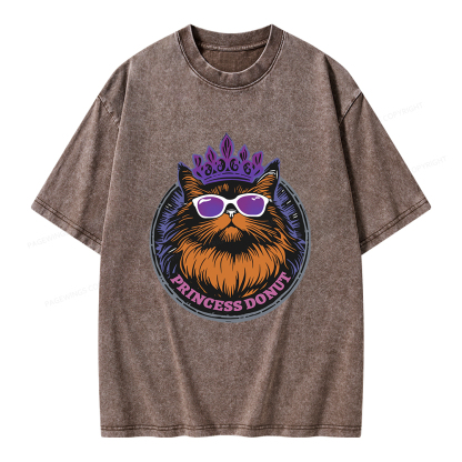 Pagewings Princess Donut Unisex Washed T-shirt
