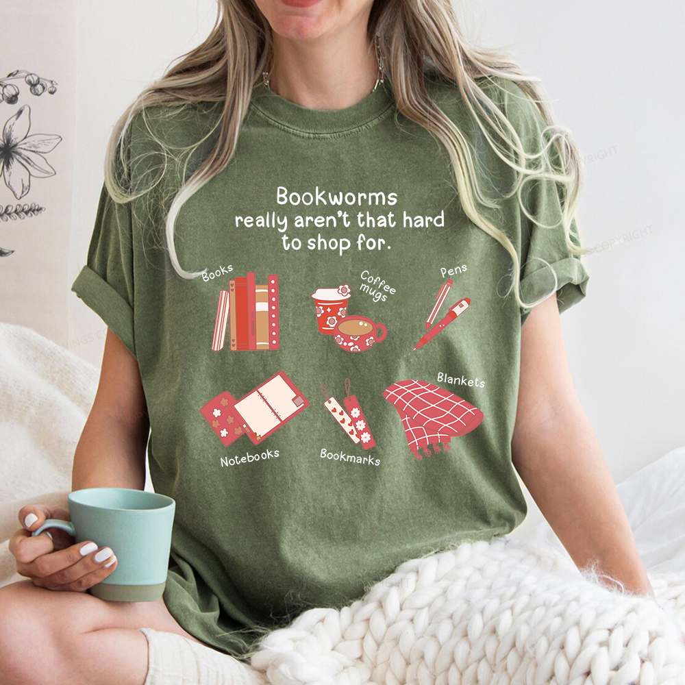 Pagewing Bookworms Really Aren't That Hard To Shop For Unisex Washed T-shirt