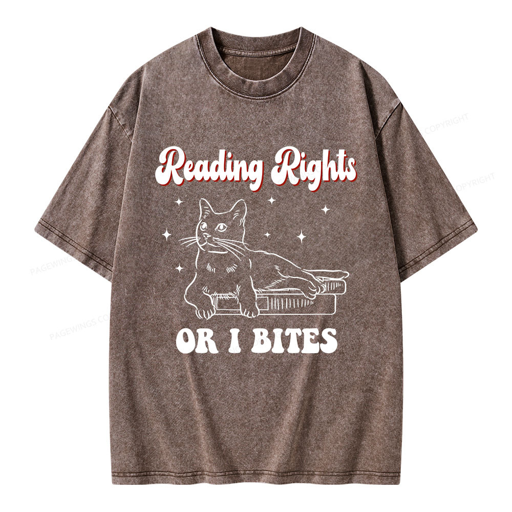 Pagewings Reading Rights Unisex Washed T-shirt