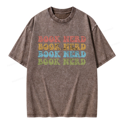 Pagewings Book Nerd Unisex Washed T-shirt