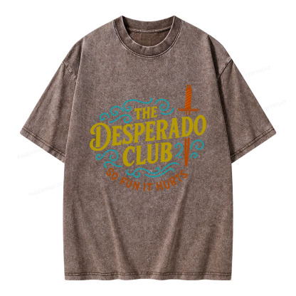 Pagewings The Desperado Club Unisex Washed T-shirt