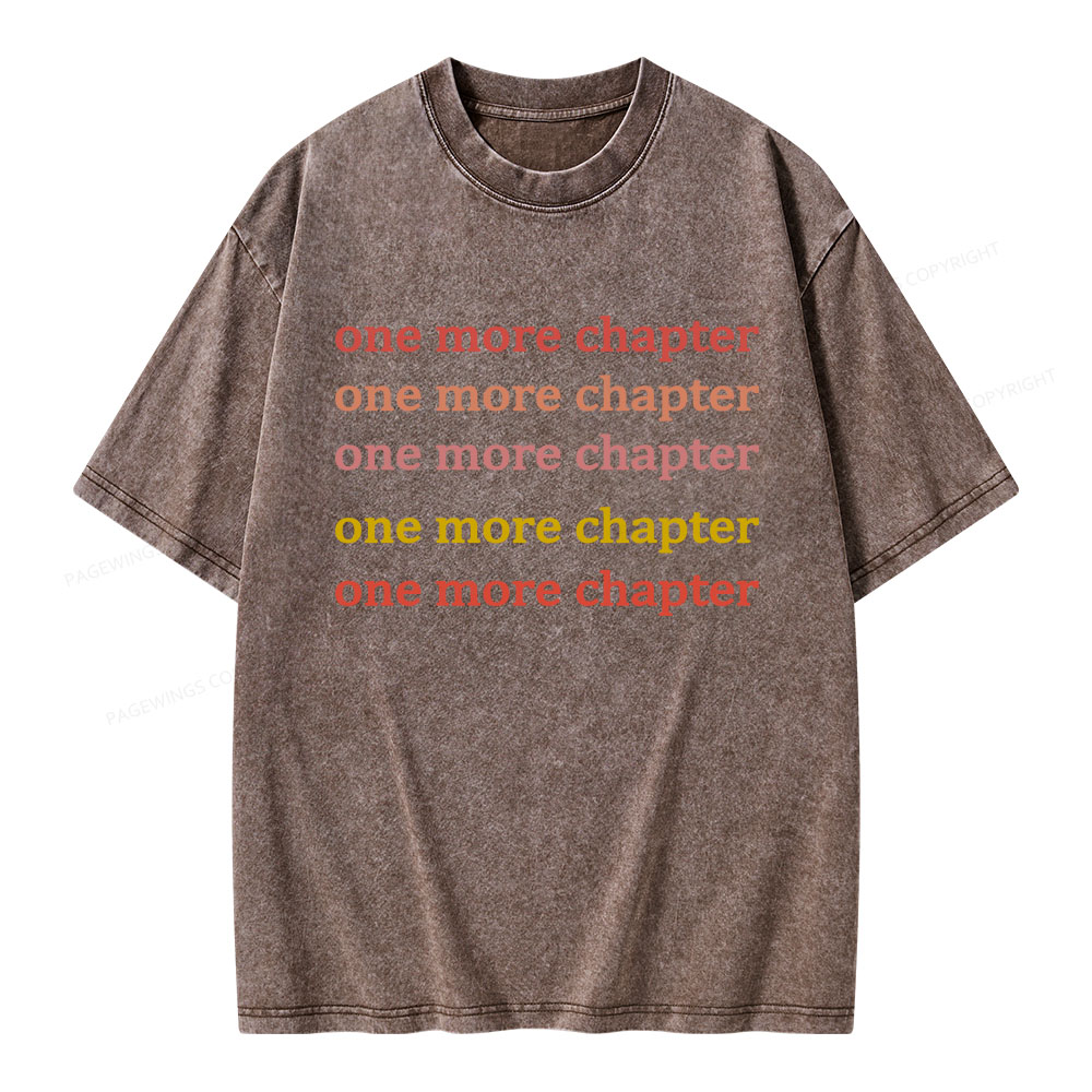 Pagewings One More Chapter Unisex Washed T-shirt