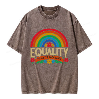 Pagewings Equality Hurts No One Unisex Washed T-shirt