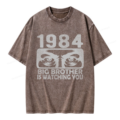 Pagewings Big Brother is Watching You Unisex Washed T-shirt