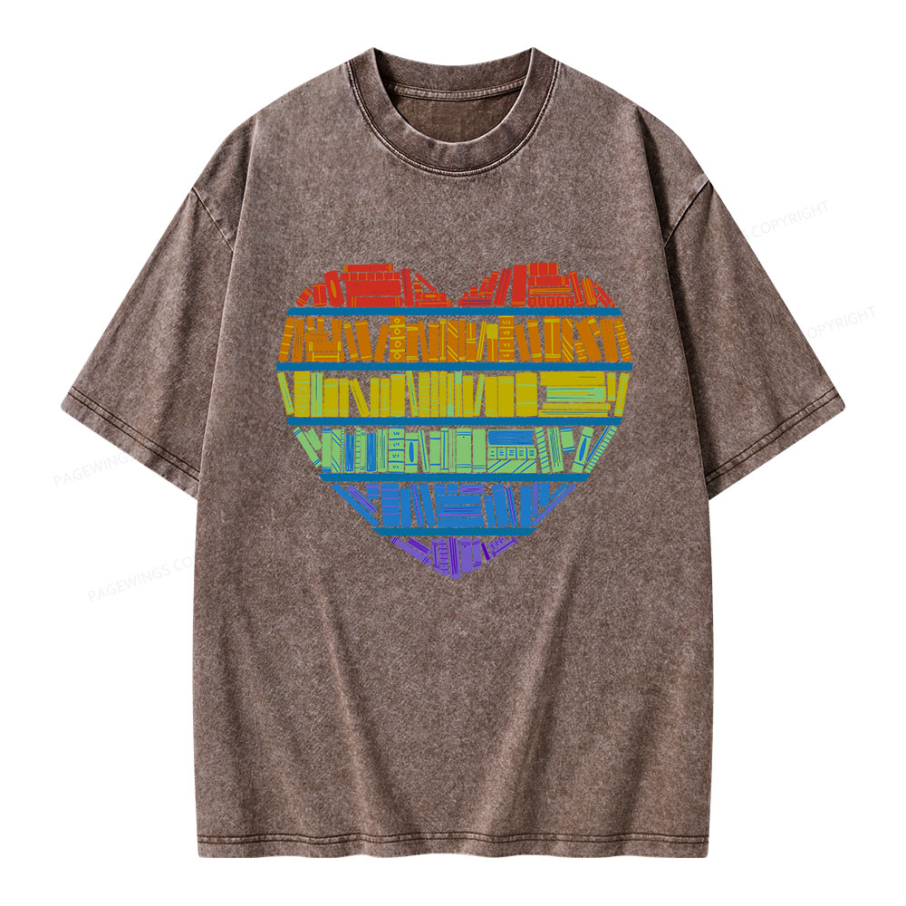 Pagewings All Love for knowledge Unisex Washed T-shirt