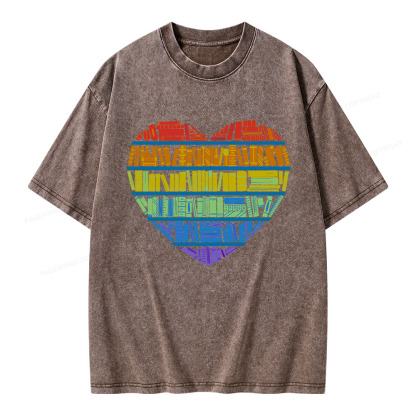 Pagewings All Love for knowledge Unisex Washed T-shirt