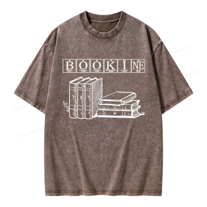 Pagewings Bookine Boron Oxygen Unisex Washed T-shirt