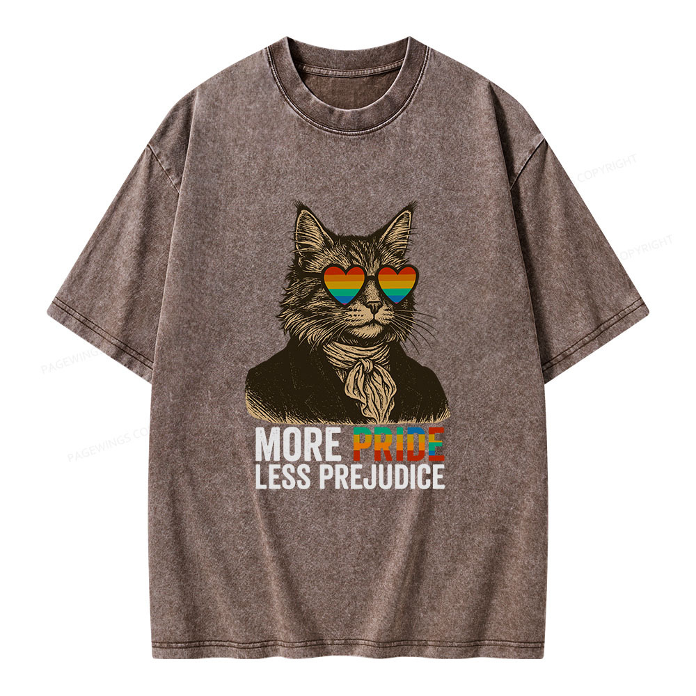 Pagewings Mr Darcy More Pride Less Prejudice Unisex Washed T-shirt