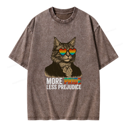 Pagewings Mr Darcy More Pride Less Prejudice Unisex Washed T-shirt