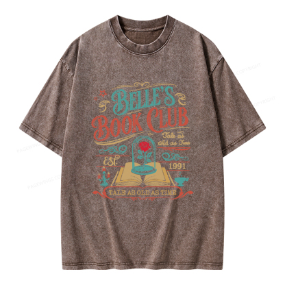 Pagewings Belle‘s Book Club Unisex Washed T-shirt
