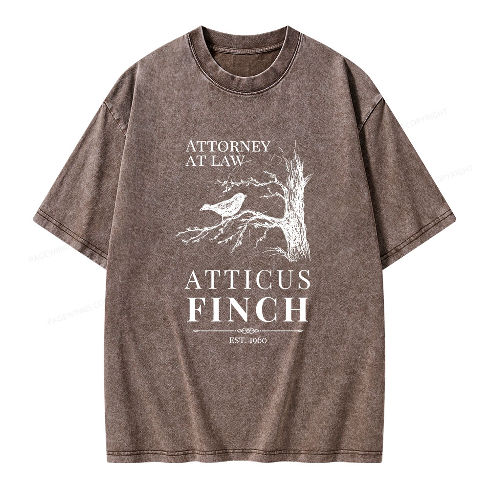 Pagewings To Kill a Mockingbird Lee Unisex Washed T-shirt