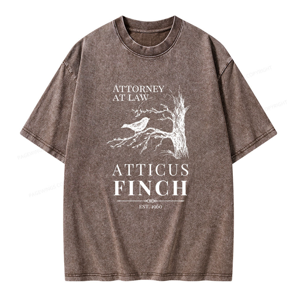 Pagewings To Kill a Mockingbird Lee Unisex Washed T-shirt