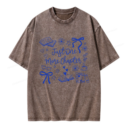 Pagewings Just one More Chapter Unisex Washed T-shirt