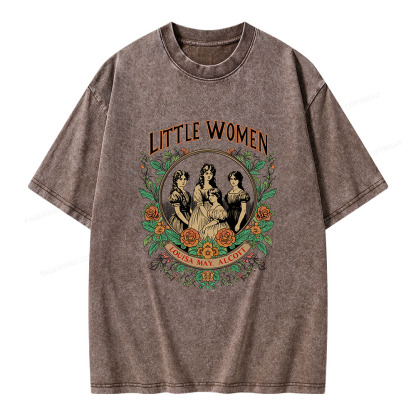 Pagewings Little Women  Unisex Washed T-shirt