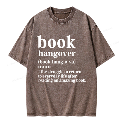 Pagewings Book Hangover Unisex Washed T-shirt