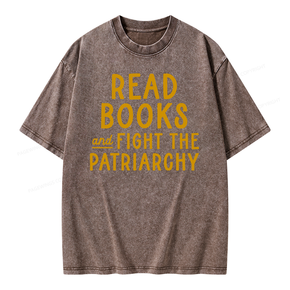 Pagewings Feminist Shirt, Banned Books Shirt Unisex Washed T-shirt